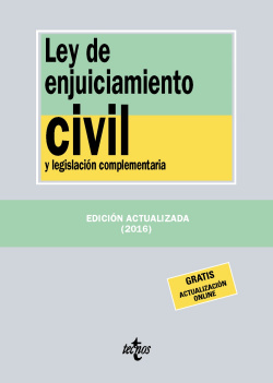 LEY DE ENJUICIAMIENTO CIVIL Y LEGISLACIÓN COMPLEMENTARIA