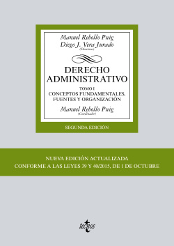 I.Derecho administrativo:Conceptos fundamentales, fuentes y organización