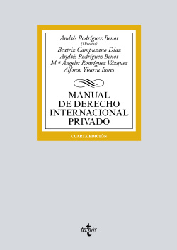 MANUAL DE DERECHO INTERNACIONAL PRIVADO