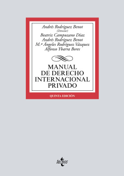 MANUAL DE DERECHO INTERNACIONAL PRIVADO 2018