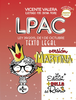LPAC VERSION LEY 39/2015, DE 1 DE OCTUBRE TEXTO LEGAL.(VERSIÓN MARTINA)