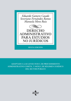 DERECHO ADMINISTRATIVO PARA ESTUDIOS NO JURÍDICOS 2019