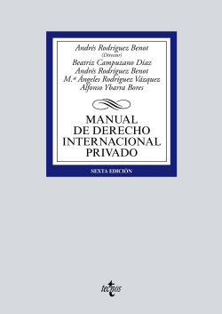 MANUAL DE DERECHO INTERNACIONAL PRIVADO