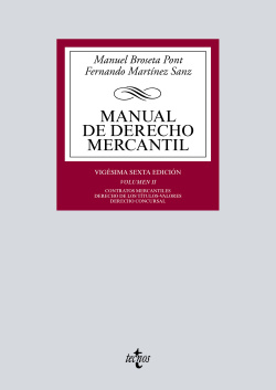 MANUAL DE DERECHO MERCANTIL II 2019
