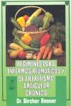 REGIMENES PARA ENFERMOS REUMATICOS Y ARTRITISMO ARTICULAR CR