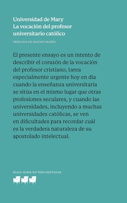 La vocacion del profesor universitario catolico