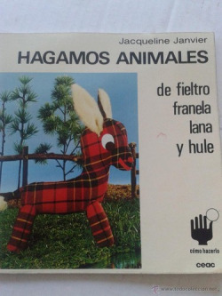 Hagamos animales de fieltro franela lana y hule