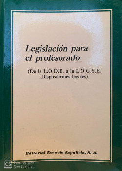 LEGISLACION PARA EL PROFESORADO
