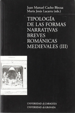 TIPOLOGIA III DE LAS FORMAS NARRATIVAS BREVES ROMANICAS MEDI
