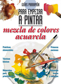 Mezcla de colores acuarela