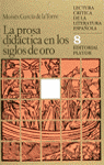 PROSA DIDACTICA EN LOS SIGLOS DE ORO