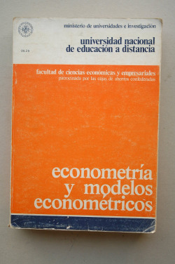 ECONOMETRÍA Y MODELOS ECONOMETRICOS.(UNIDAD DIDÁCTICA 3)