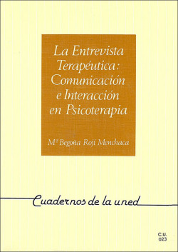 ENTREVISTA TERAPEUTICA: COMUNICACION E INTERA EN PSICOTERAPI