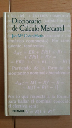 DICCIONARIO DE CALCULO MERCANTIL