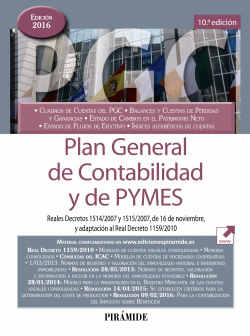 PLAN GENERAL DE CONTABILIDAD Y DE PYMES 2016