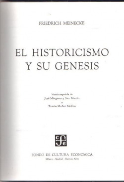 El historicismo y su génesis
