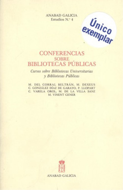 Conferencias sobre Bibliotecas Públicas.