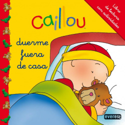 Caillou duerme fuera de casa