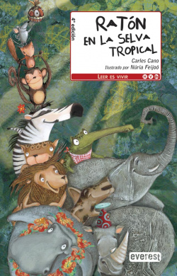 Ratón en la selva tropical