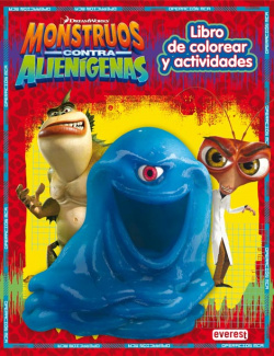 Monstruos contra alienigenas. libro de colorear y actividades