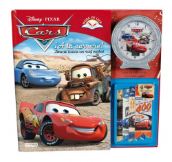 Cars. íA la carrera! Hora de leer. Libro de lectura con reloj musical