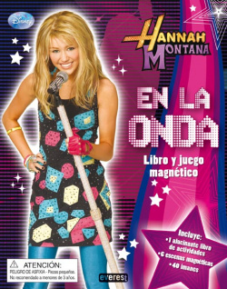 Hannah montana. en la onda. libro y juego magnetico
