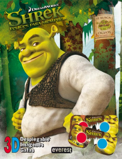 Shrek 4. Libro en 3D con gafas