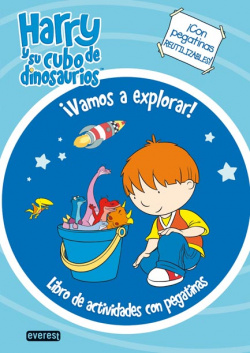 Harry y su cubo de dinosaurios. íVamos a explorar! Libro de actividades con pegatinas