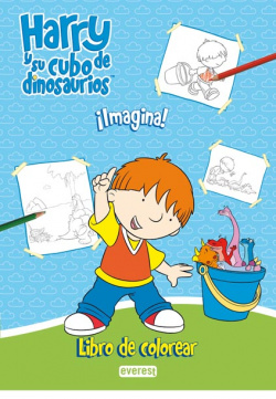 Harry y su cubo de dinosaurios. íImagina!. Libro de colorear