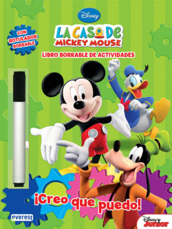 La Casa de Mickey Mouse. íCreo que puedo! Libro borrable de actividades