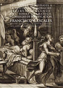 Epigramas. Paráfrasis a la poética de Horacio