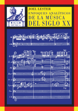 Enfoques analíticos de la música del siglo XX