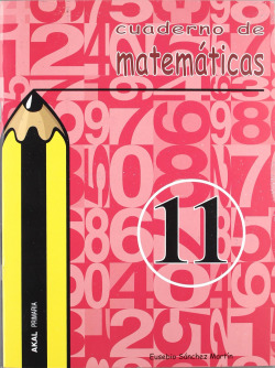 CUAD.MATEMATICAS 11.(PRIMARIA)
