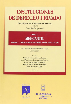 INSTITUCIONES DERECHO PRIVADO T6 MERCANTIL VOL 3 DERECHO DE SOCIEDADES. PARTE ESPECIAL (II)