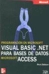 Programación en Microsoft Visual Basic.Net para bases de datos Microsoft Access