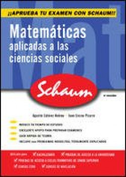 CUTR Matemáticas aplicadas a las CCSS Schaum Selectividad- Curso cero (castellano)