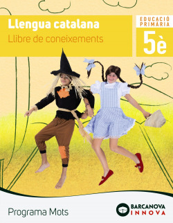 LLENGUA 5E.PRIMARIA. LLIBRE DE CONEIXEMENTS. PROGRAMA MOTS