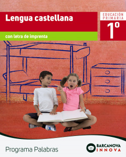LENGUA 1R.PRIMARIA. LETRA IMPRENTA. INNOVA. PALABRAS. CATALUÑA