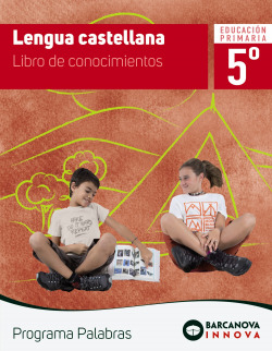 LENGUA 5ºPRIMARIA. LIIBRO DE CONOCIMIENTOS. INNOVA. PROGRAMA PALABRAS