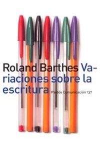 Variaciones sobre la escritura