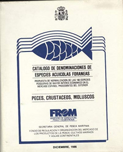 CATALOGO DE DENOMINACIONES DE ESPECIES ACUICOLAS FORANEAS