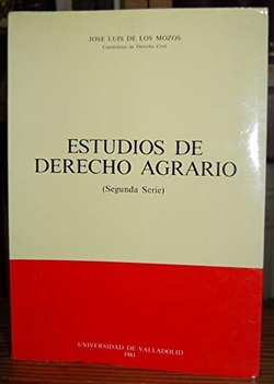 Estudios De Derecho Agrario. (segunda Serie)