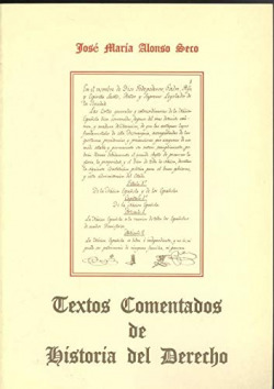 TEXTOS COMENTADOS DE HISTORIA DEL DERECHO