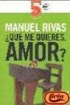 ¿que me quieres, amor?- v aniv