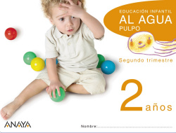 !AL AGUA PULPO!. 2 AÑOS 2ºTRIMESTRE