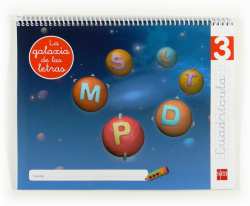 LECTOESCRITURA CUADRICULA 4 AÑOS NIVEL 3 GALAXIA DE LAS LETRAS