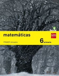 Matemáticas 6º primaria trimestral Savia