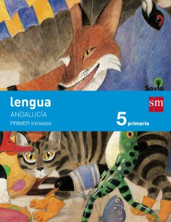 Lengua 5º primaria trimestral Savia *Andalucía*
