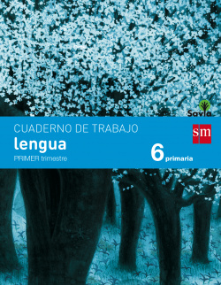 Cuaderno lengua pauta 1 trimestre 6ºprimaria Savia