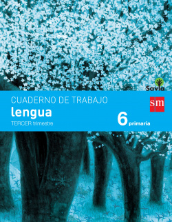 CUADERNO LENGUA 3 6ºEP PAUTA 15 SAVIA